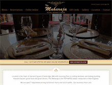 Tablet Screenshot of maharajaboston.com